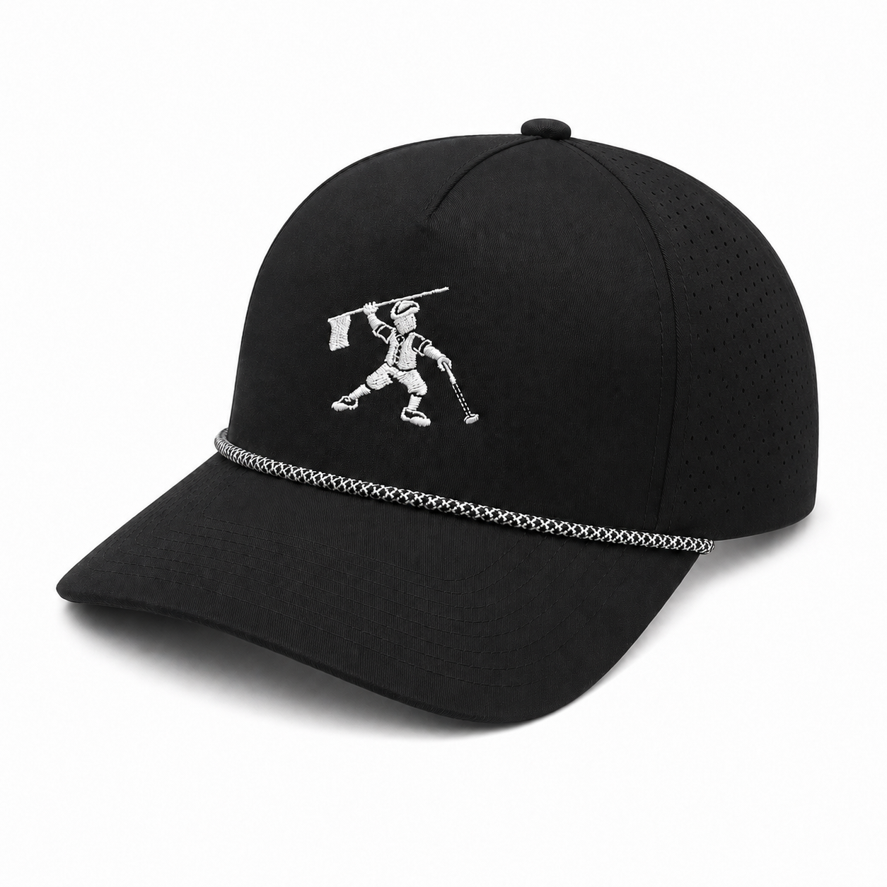 Mac Caddy Performance Rope Hat – Black