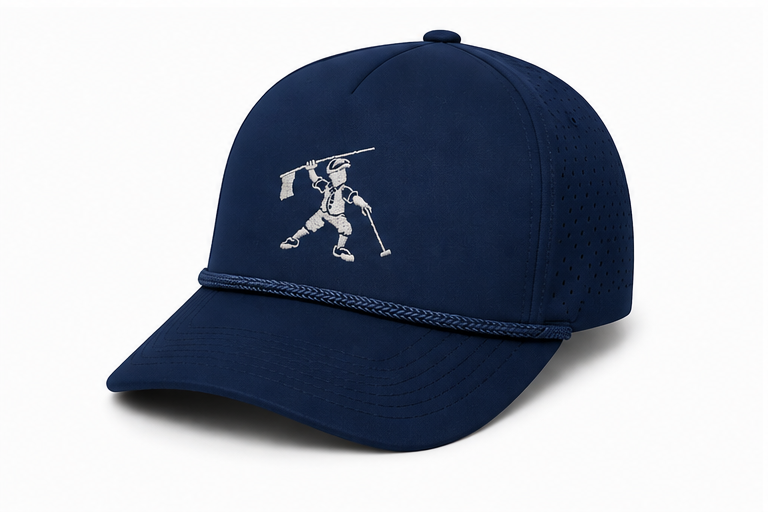 Mac Caddy Performance Rope Hat – Navy Golf Hat